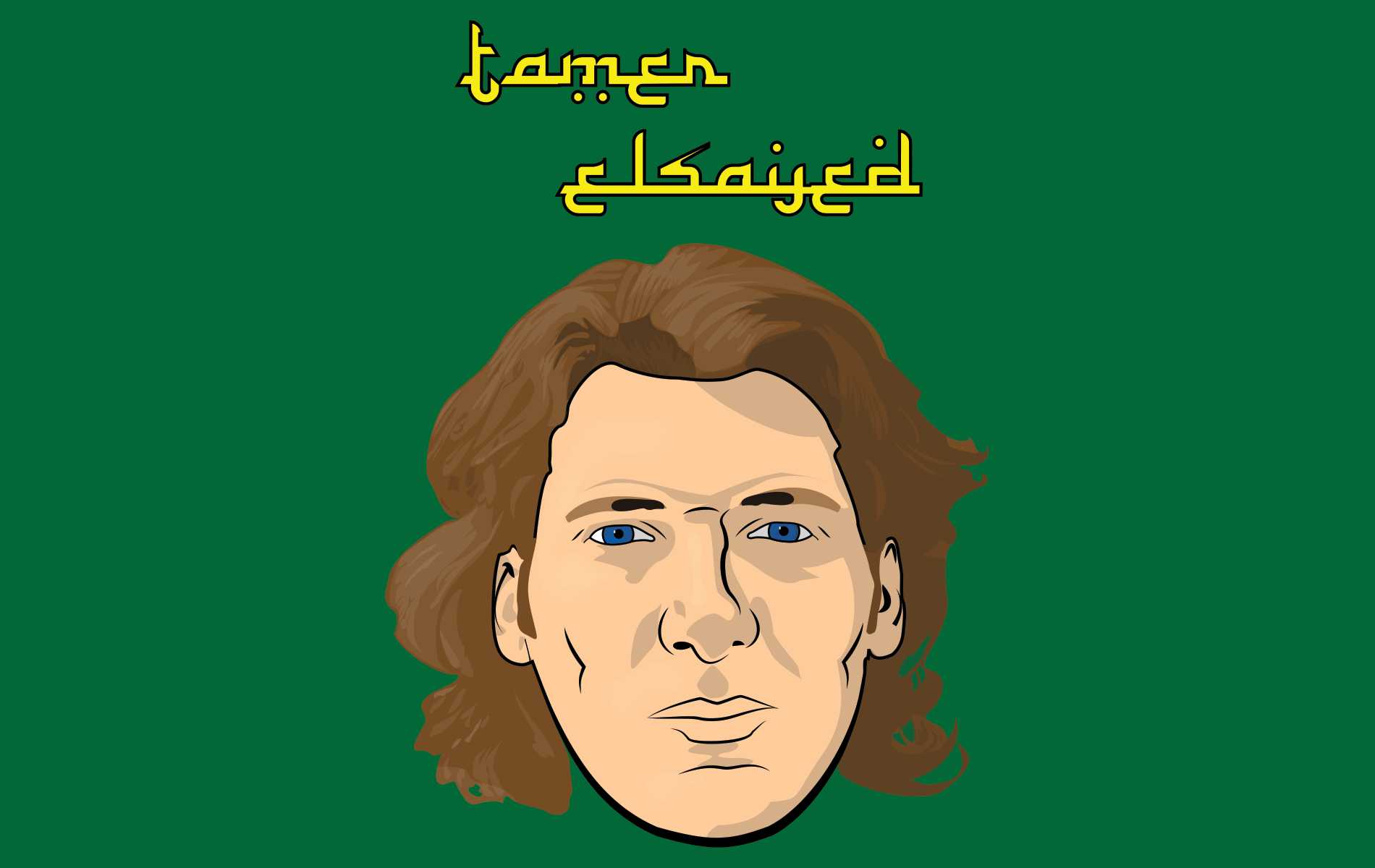 Self portrait in comic style